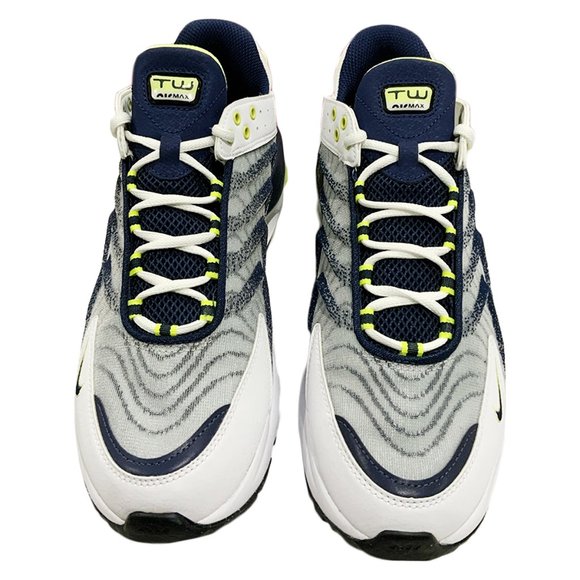 NWT NIKE AIR MAX TW MSRP$199 MEN'S WHITE NAVY RUNNING SHOES SNEAKERS - Picture 2 of 6